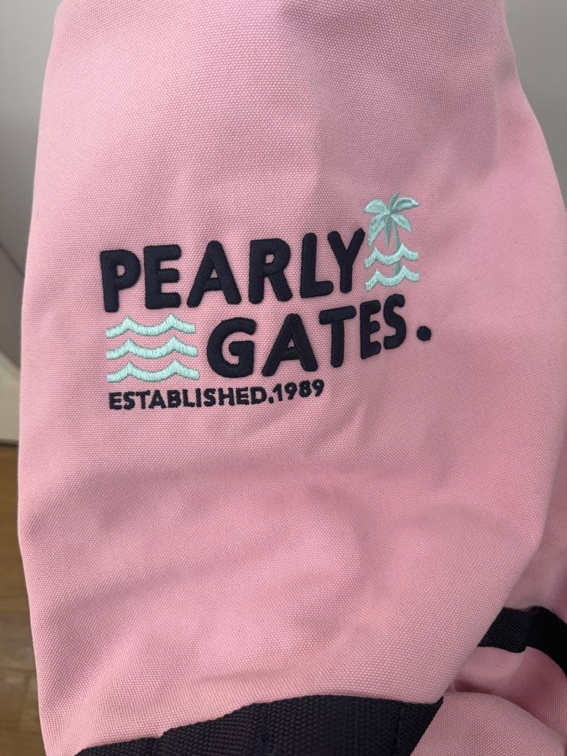 【中古】PEARLY GATES ピンク キャディバッグ、新品定価85800円