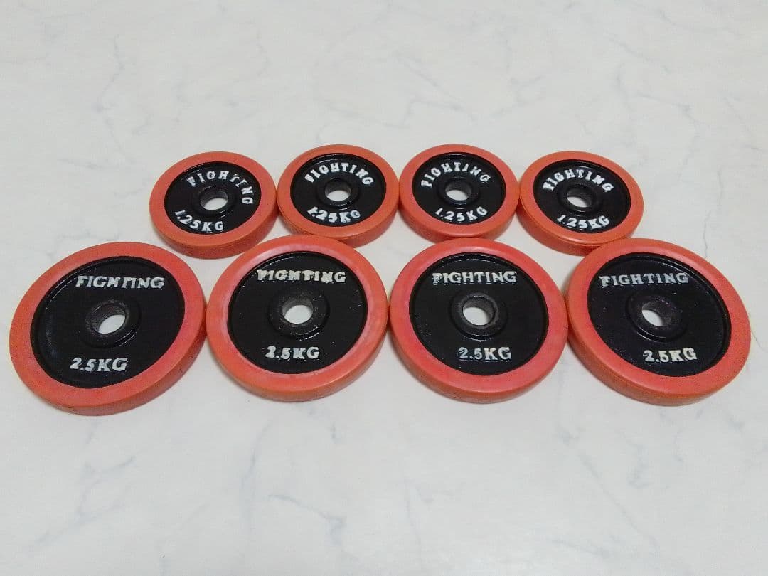 ファイティングロード ラバー付 ダンベル 合計約20kg 28mm セット