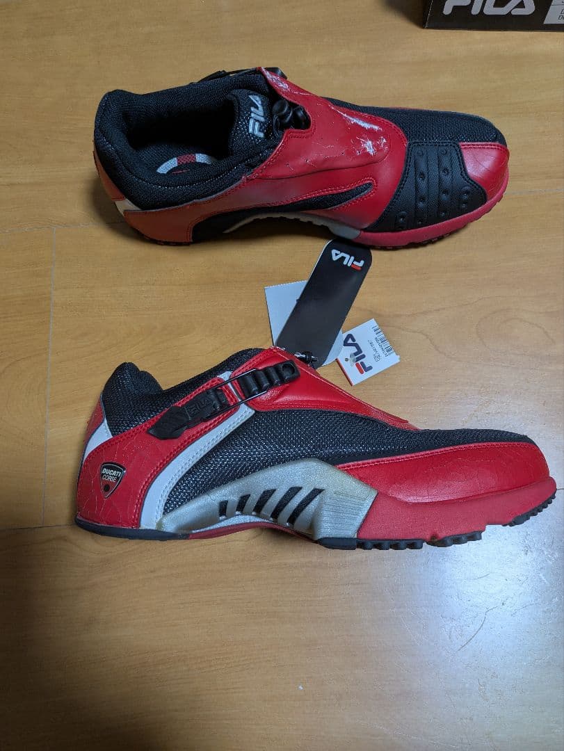 FILA x DUCATI ライディングシューズ（赤）