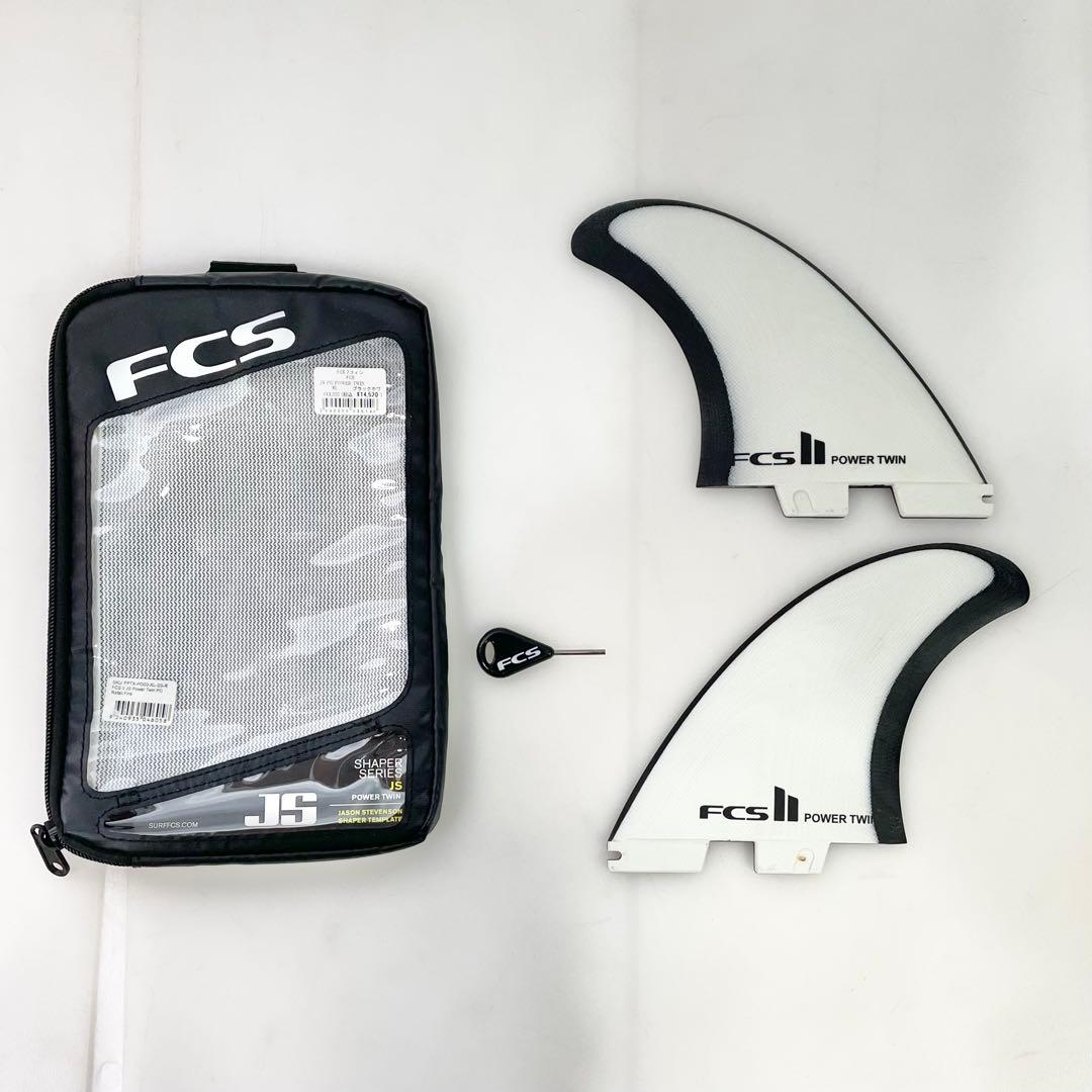 ◎ FCS 2フィン JS PG POWER TWIN XL ブラックホワイト