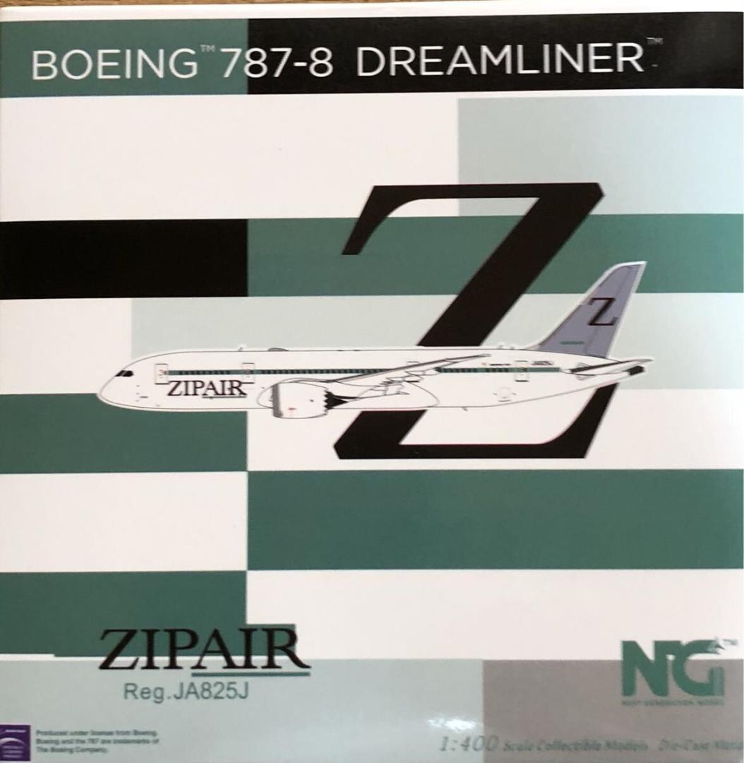 1/400　NG MODEL ZIPAIR D787-8 /JA825J