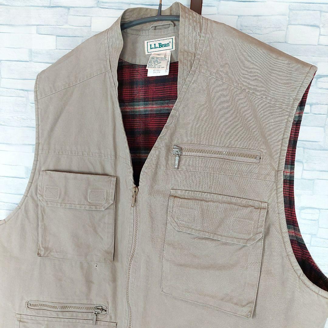 90s　L.L.Bean　中綿キルティング　フィッシング　ハンティングベスト　L