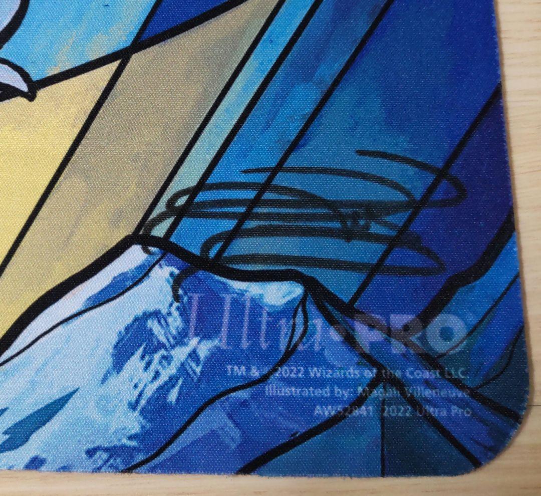 【サイン入】MTG プレイマット 島 ステンドグラス