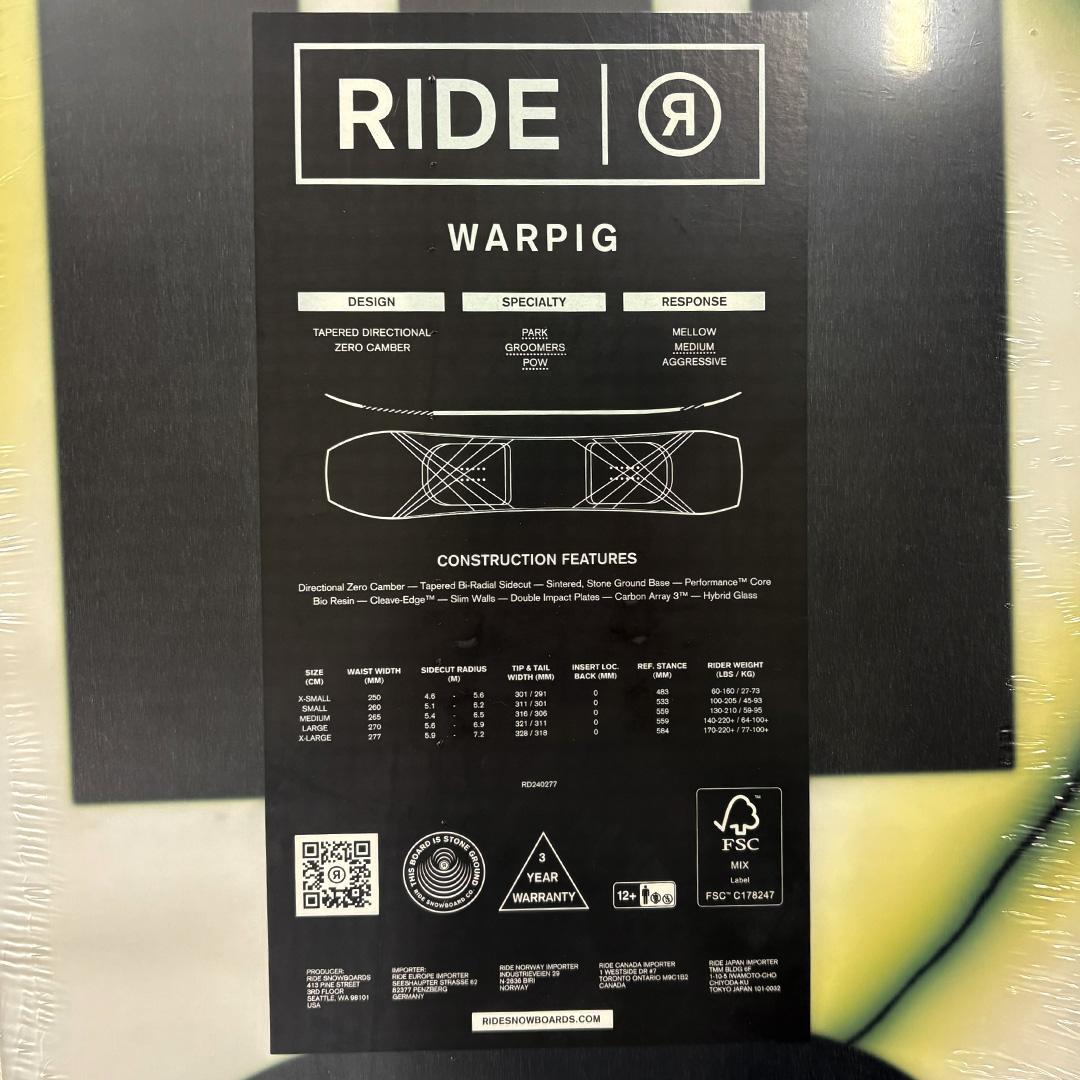 RIDE WARPIG S (148) 24-25モデル
