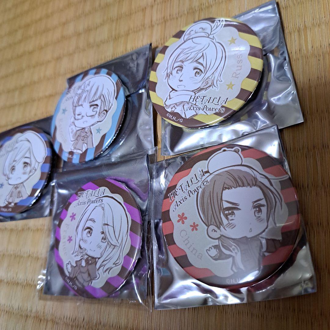 ヘタリア Axis Powers 缶バッジ 6個セット