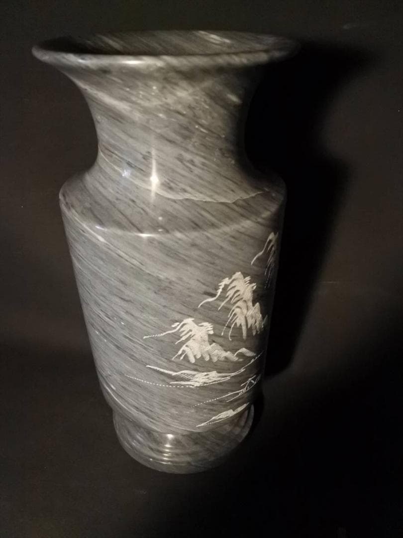 限定値下　天然石　花瓶 収蔵品　蔵出し　彫刻　1650