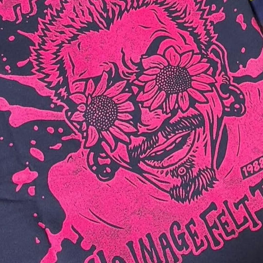 WANIMA KSF LONG SLEEVE ネイビー×ピンク Mサイズ