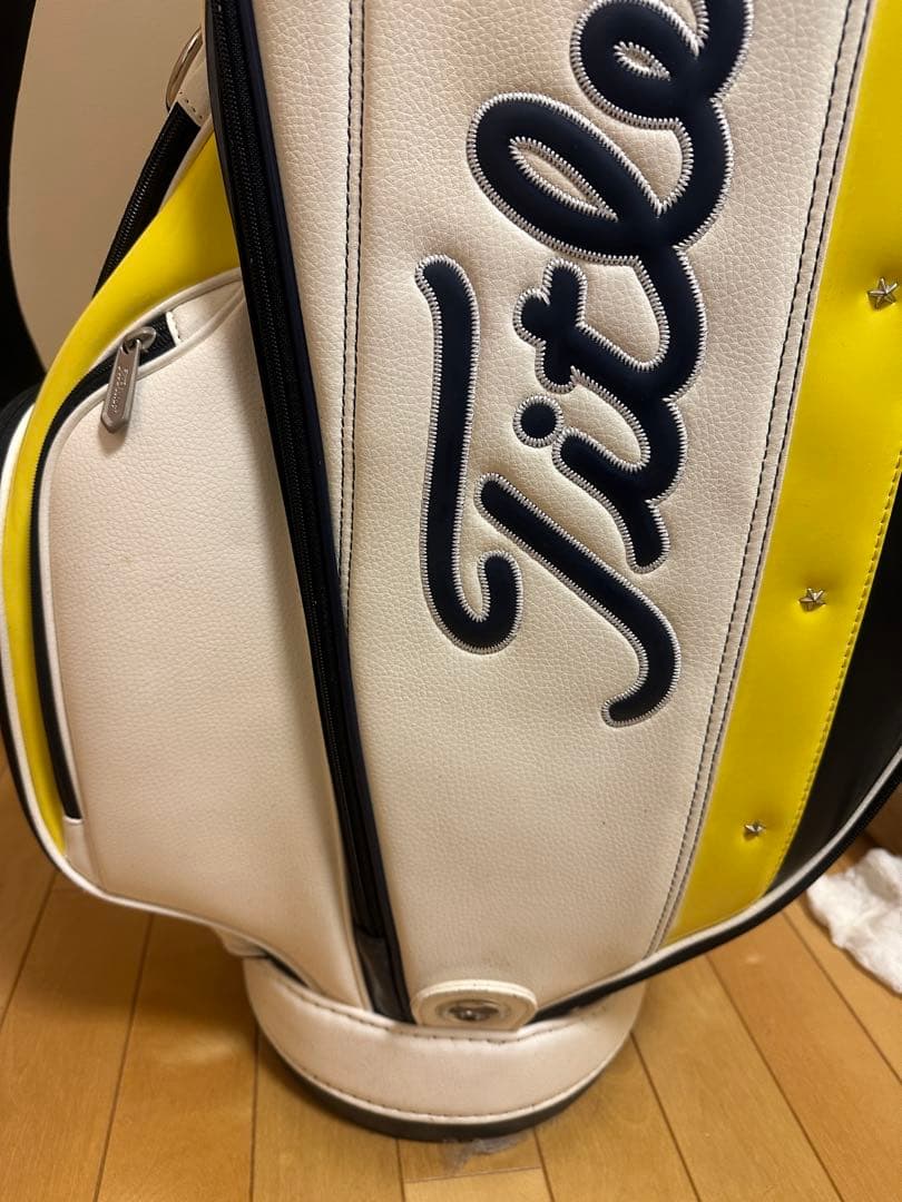 Titleist キャディバッグ ホワイト/ネイビー/イエロー
