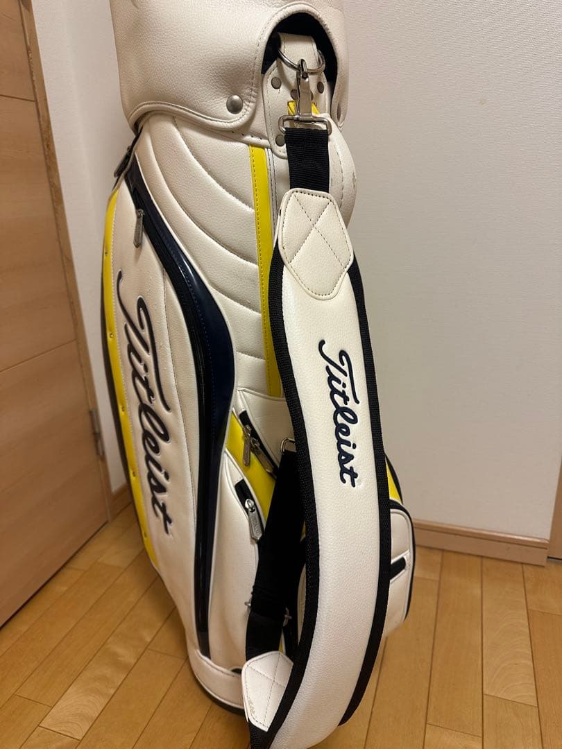 Titleist キャディバッグ ホワイト/ネイビー/イエロー