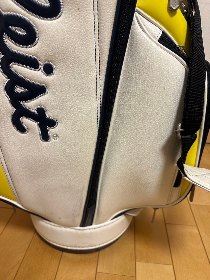 Titleist キャディバッグ ホワイト/ネイビー/イエロー