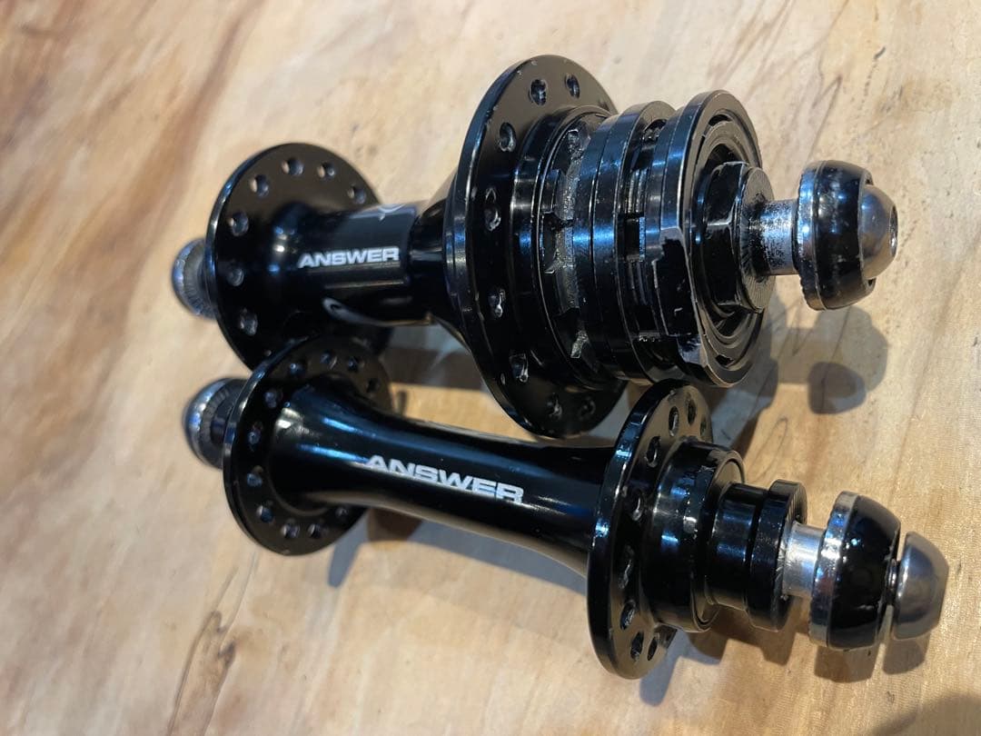 ANSWER ブラックハブ 前後セット BMX 28H キッズ