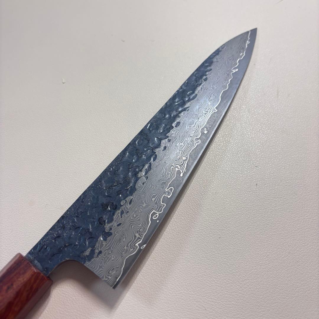 黒打ちダマスカス和牛刀八角柄 和包丁　シェフナイフ 210mm 牛刀'ᙁ