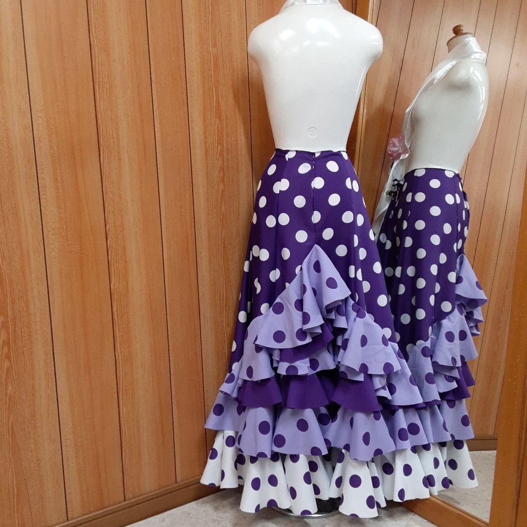 フラメンコ衣装　☆ファルダのみ　たっぷりフリルの豪華ファルダ