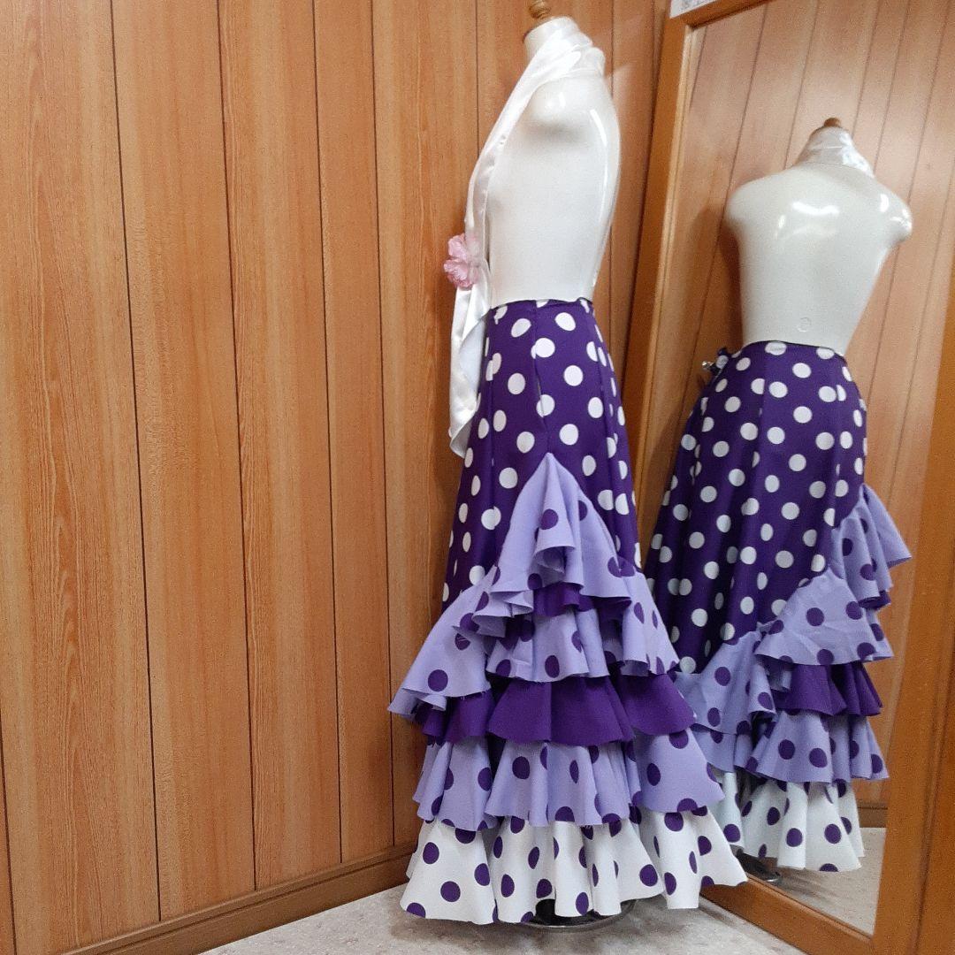 フラメンコ衣装　☆ファルダのみ　たっぷりフリルの豪華ファルダ