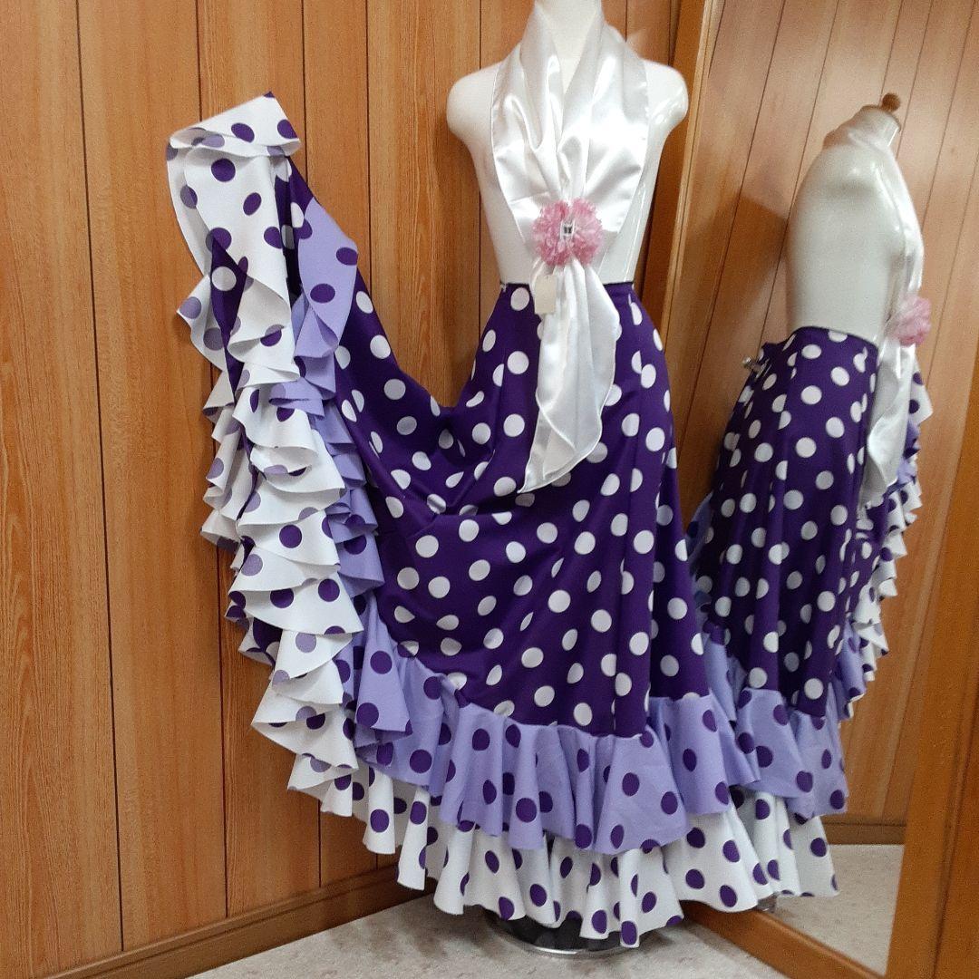 フラメンコ衣装　☆ファルダのみ　たっぷりフリルの豪華ファルダ