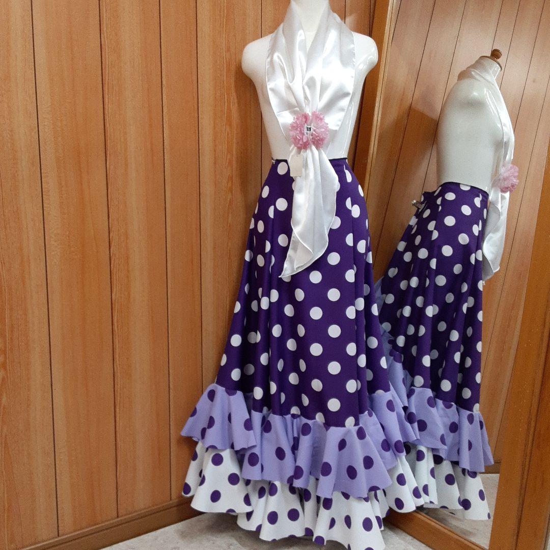 フラメンコ衣装　☆ファルダのみ　たっぷりフリルの豪華ファルダ