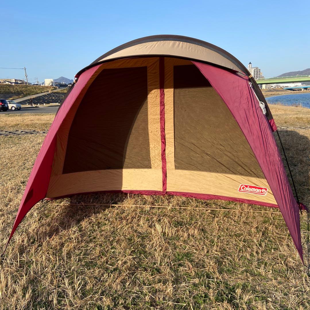 Colemanテント トンネル2ルームハウス　LDX バーガンディ　4〜5人