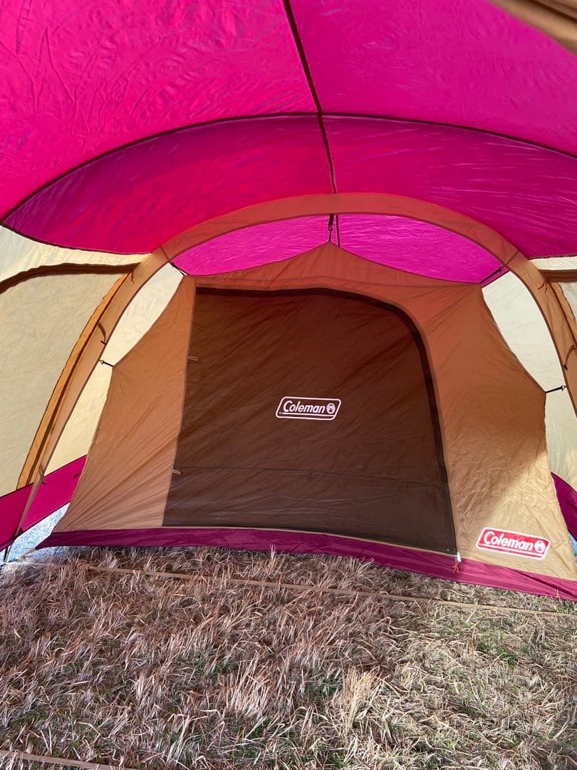 Colemanテント トンネル2ルームハウス　LDX バーガンディ　4〜5人