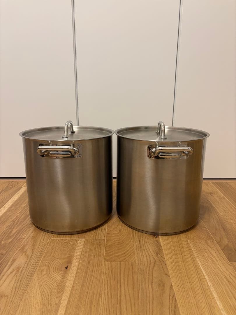 <2セット> PRO CHEF 26cm 寸胴　蓋あり