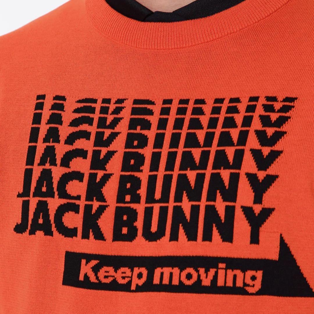 Jack Bunny!! DRY MIXクルーネックニットプルオーバー／オレンジ