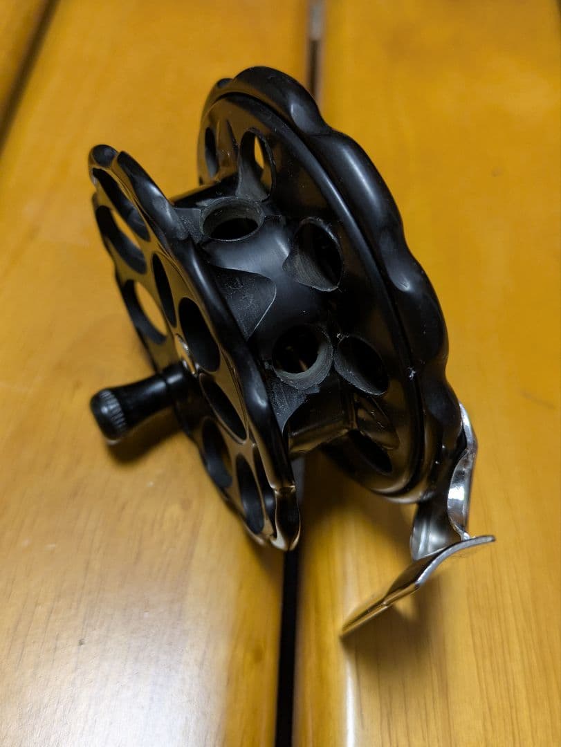 フジリール FPR25 改穴開け加工9穴シングル　 ヘチリール タイコリール