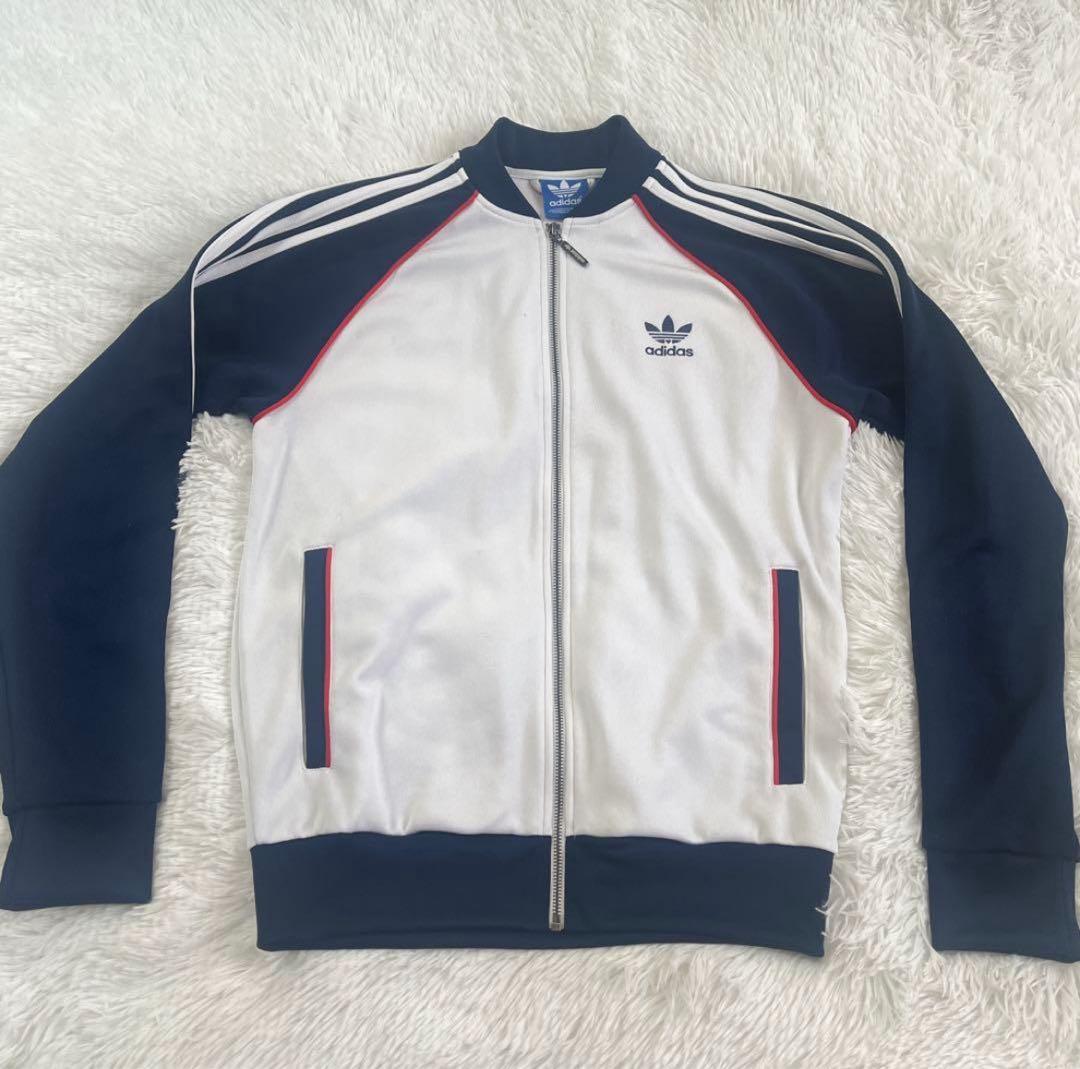 adidas アディダス　刺繍ロゴ トリコ　SST TRACKTOP L サイズ