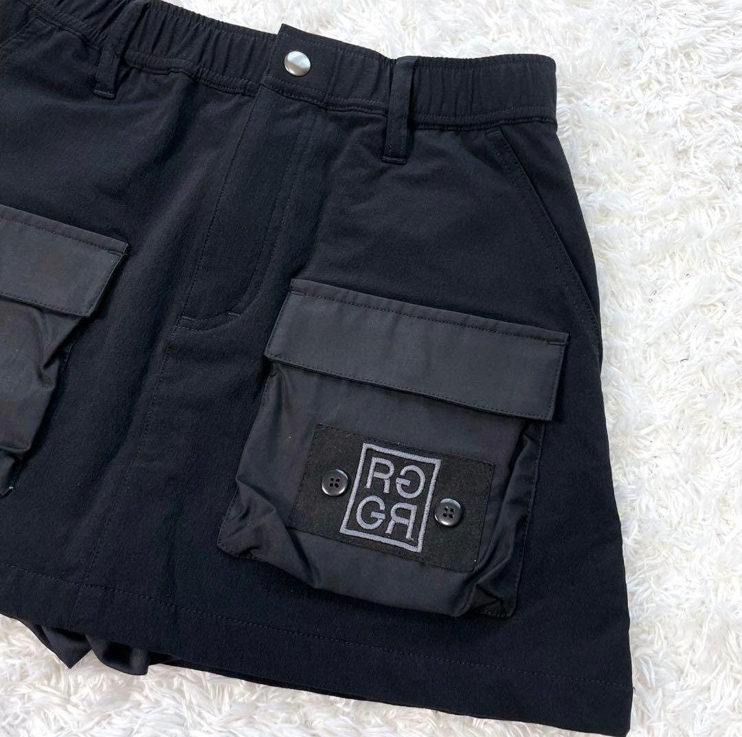 美品✨️ RUFFLOG ラフロッグ ハイパーストレッチゴルフスカート 黒