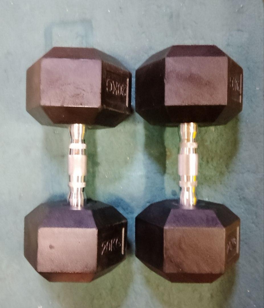 ヘックスダンベル　　20kg 2個