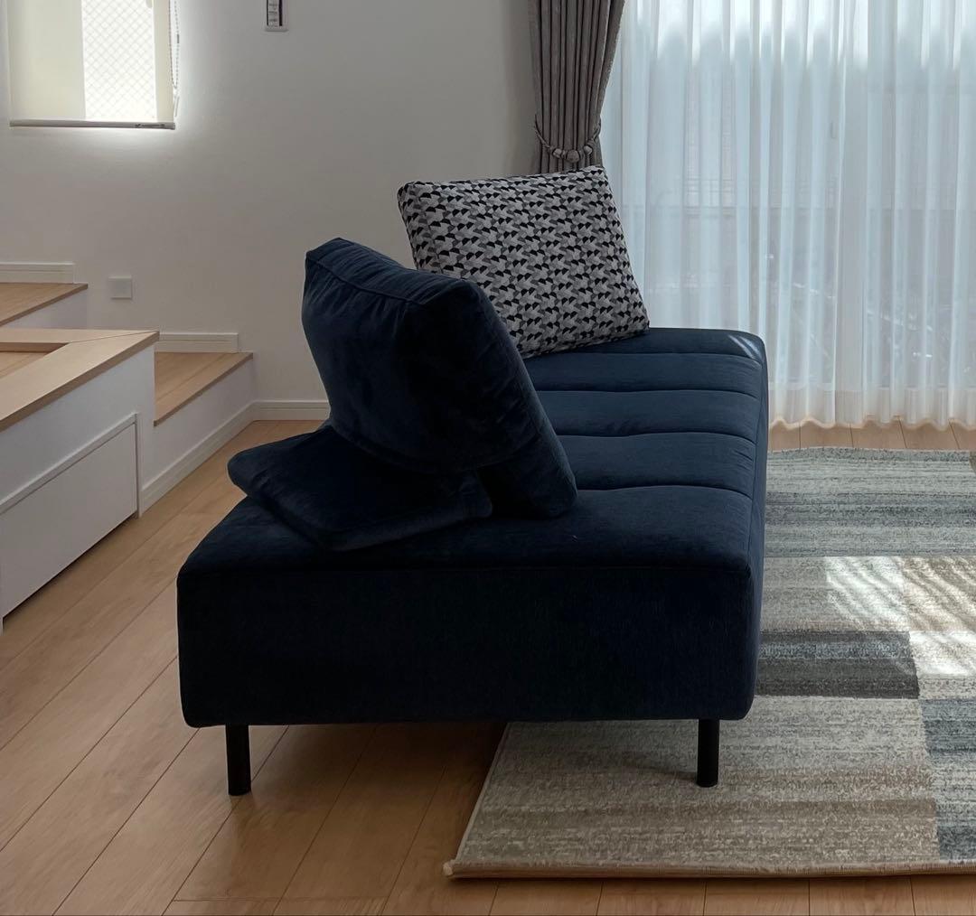 ①NESSO（ネッソ）2PワイドアームレスソファLIVING HOUSE