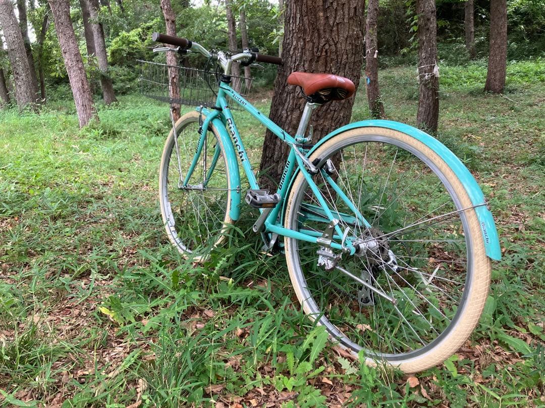 ビアンキ　アリカント　クロスバイク　シティサイクル　チェレステカラー