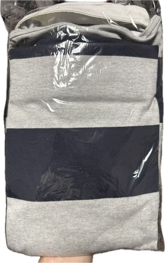 【美品】Canterbury ラガーシャツ グレー/ネイビー