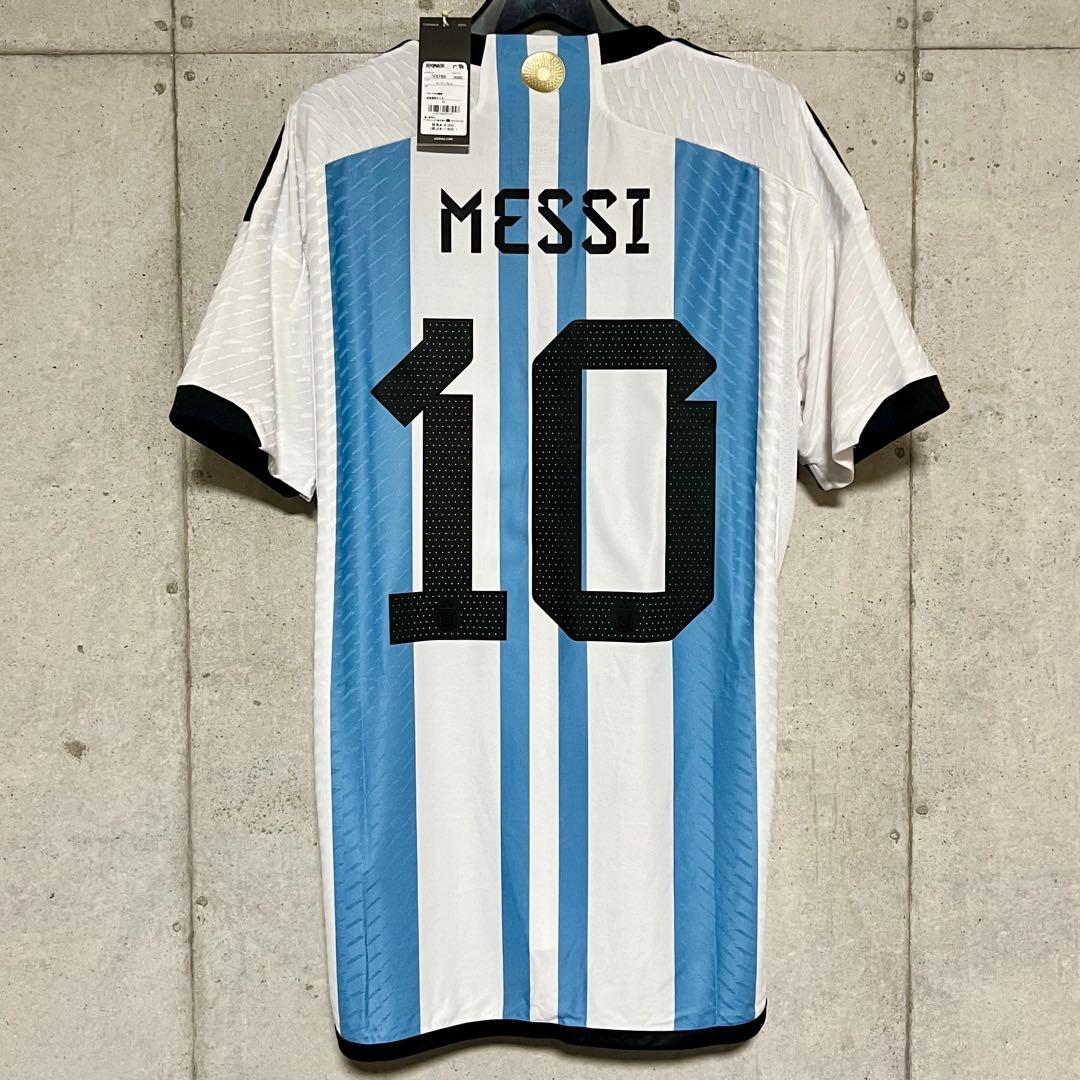 【新品/タグ付き】2022カタールW杯アルゼンチン代表♯10メッシ【XLサイズ】