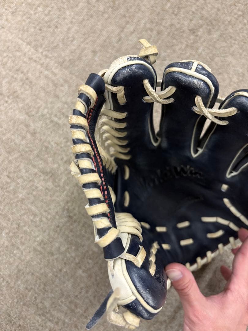 【美品】ミズノ MIZUNO ワールドウィン 軟式グローブ 外野手用 希少カラー