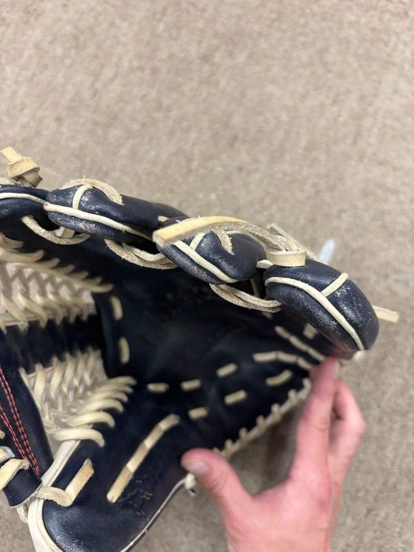 【美品】ミズノ MIZUNO ワールドウィン 軟式グローブ 外野手用 希少カラー