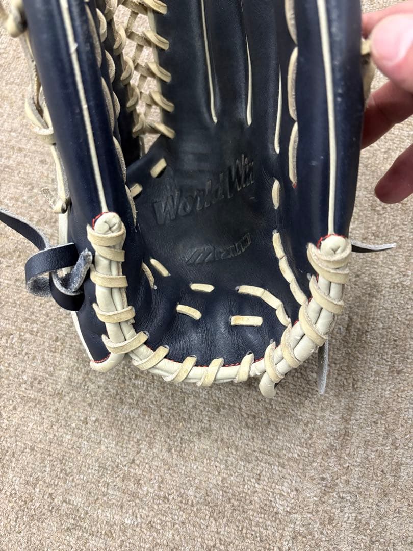 【美品】ミズノ MIZUNO ワールドウィン 軟式グローブ 外野手用 希少カラー
