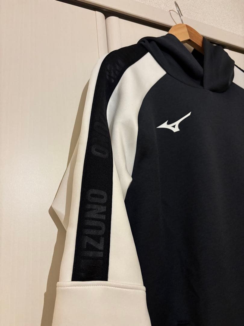 Mizuno フード付きジャージ ネイビー/ホワイト