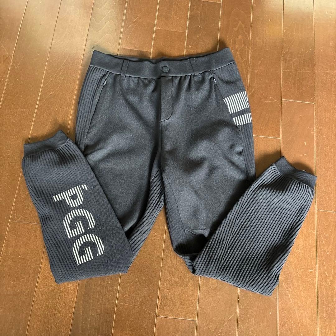 パーリーゲイツPGGポリエステルヤーンブラックパンツサイズ5