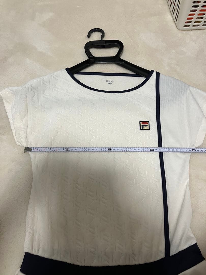 美品☆秋冬用FILAフィラfilaテニスワンピースベロアS