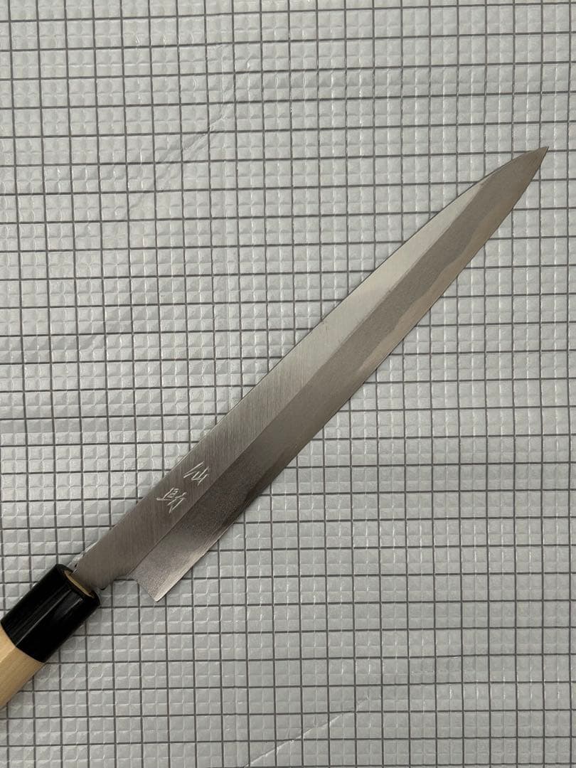 [ぺ様用] 刺身包丁 柳刃包丁 240mm 安来鋼青紙２号 PWCシノギ柄 ②