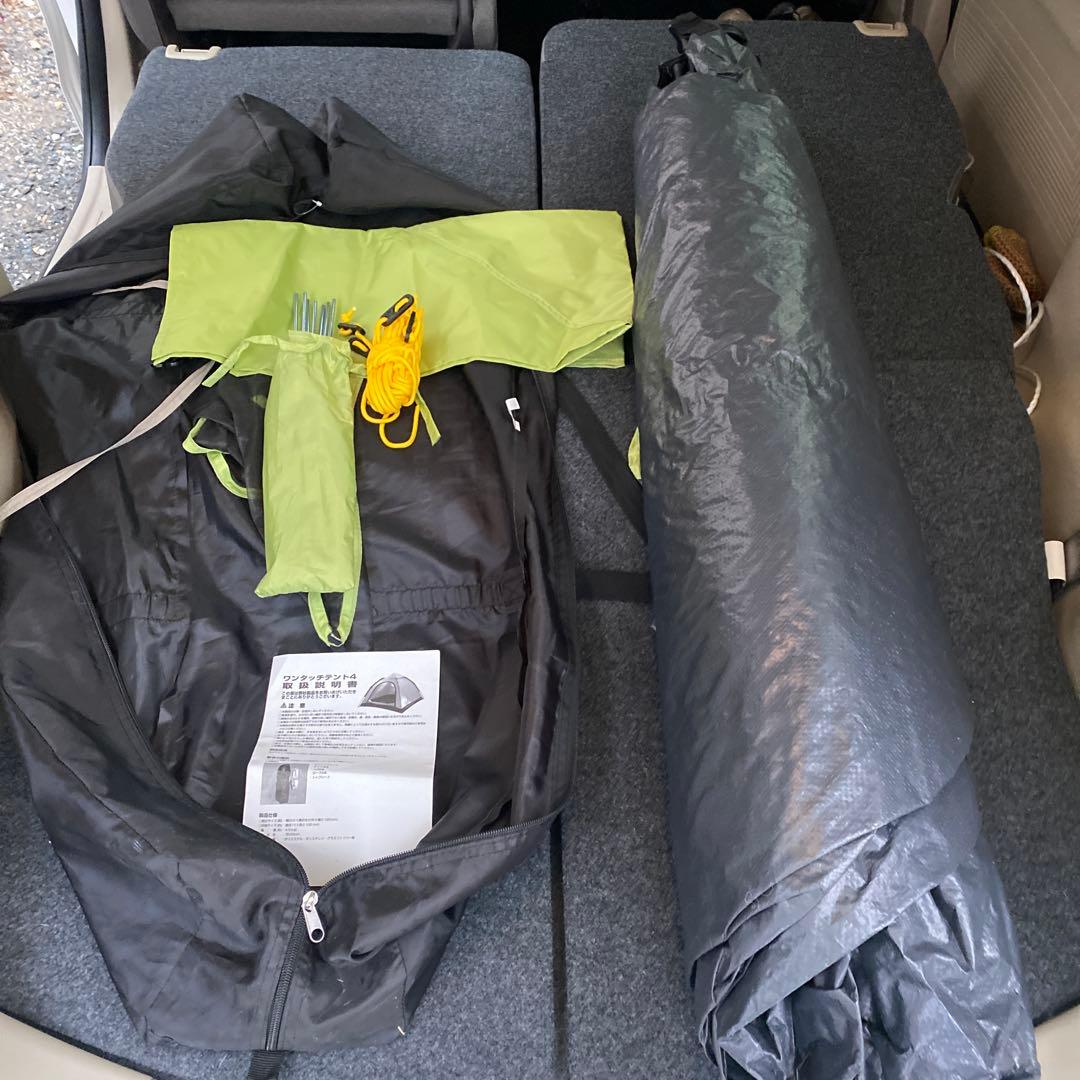 FIELDOOR ワンタッチテント 3-4人用 軽くて　組み立てやすいのが特徴