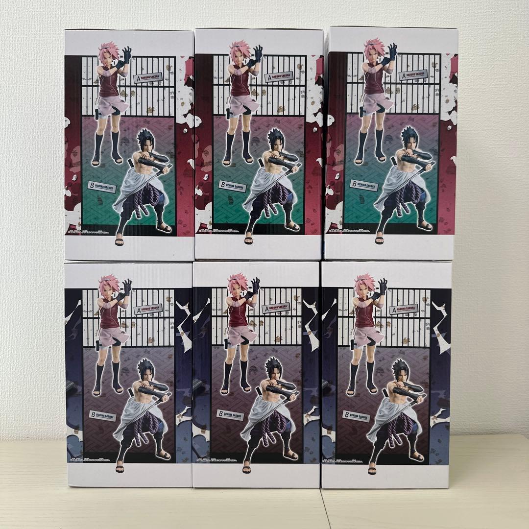 NARUTO -ナルト-疾風伝　フィギュア サスケ＆サクラ6体セット