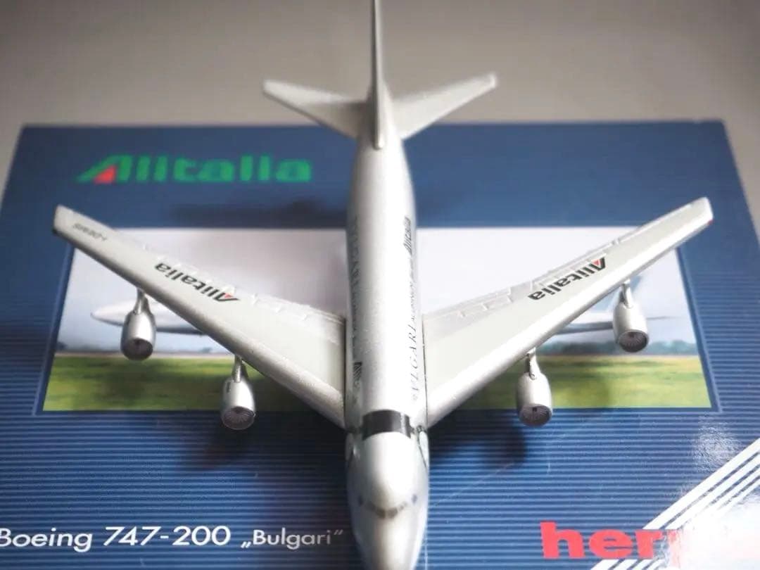 herpa アリタリア航空 1/500 B747-200 Bulgari塗装