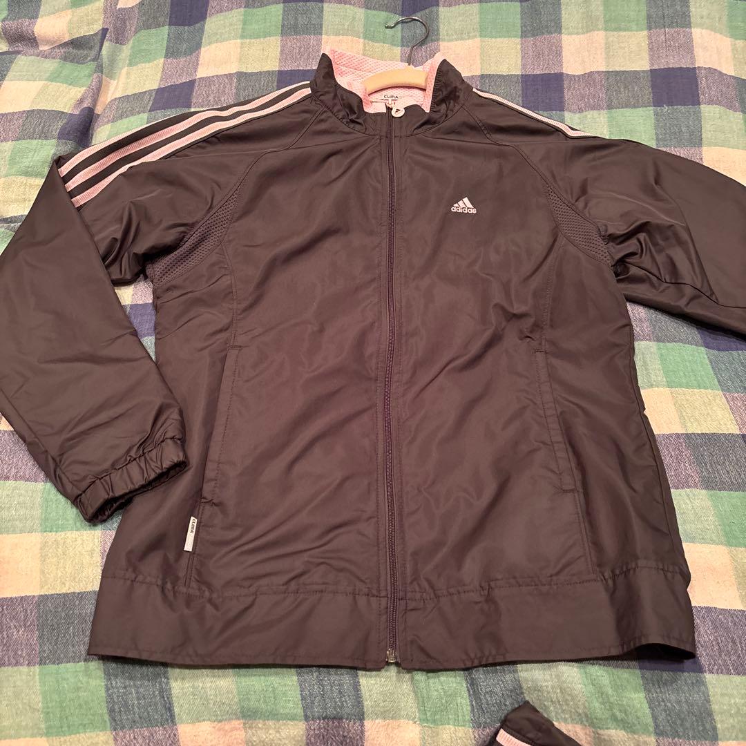 adidas ダークグレー ジャージ上下セット
