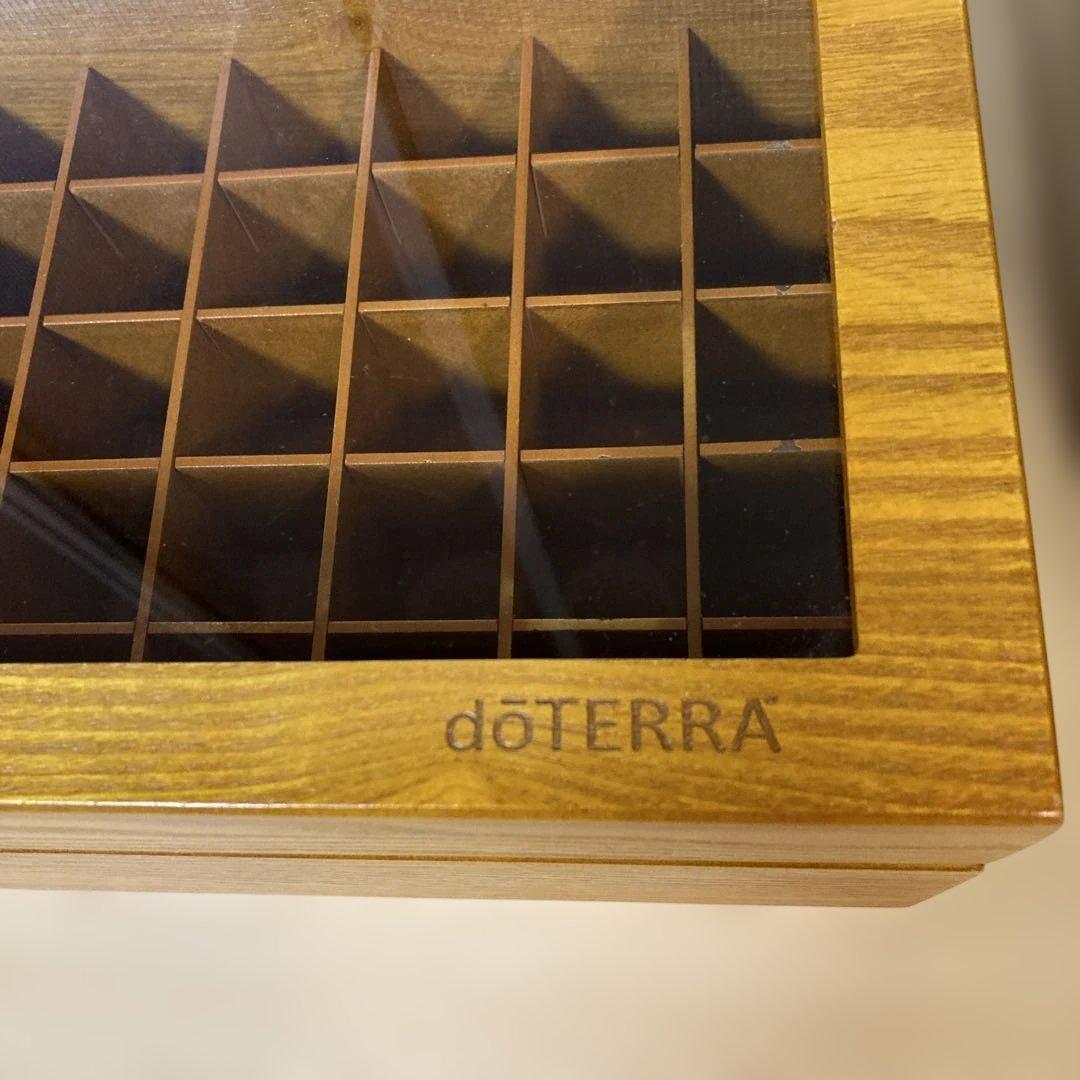 doTERRA ドテラ ウッドボックス 小窓 木箱 50本収納 ケース