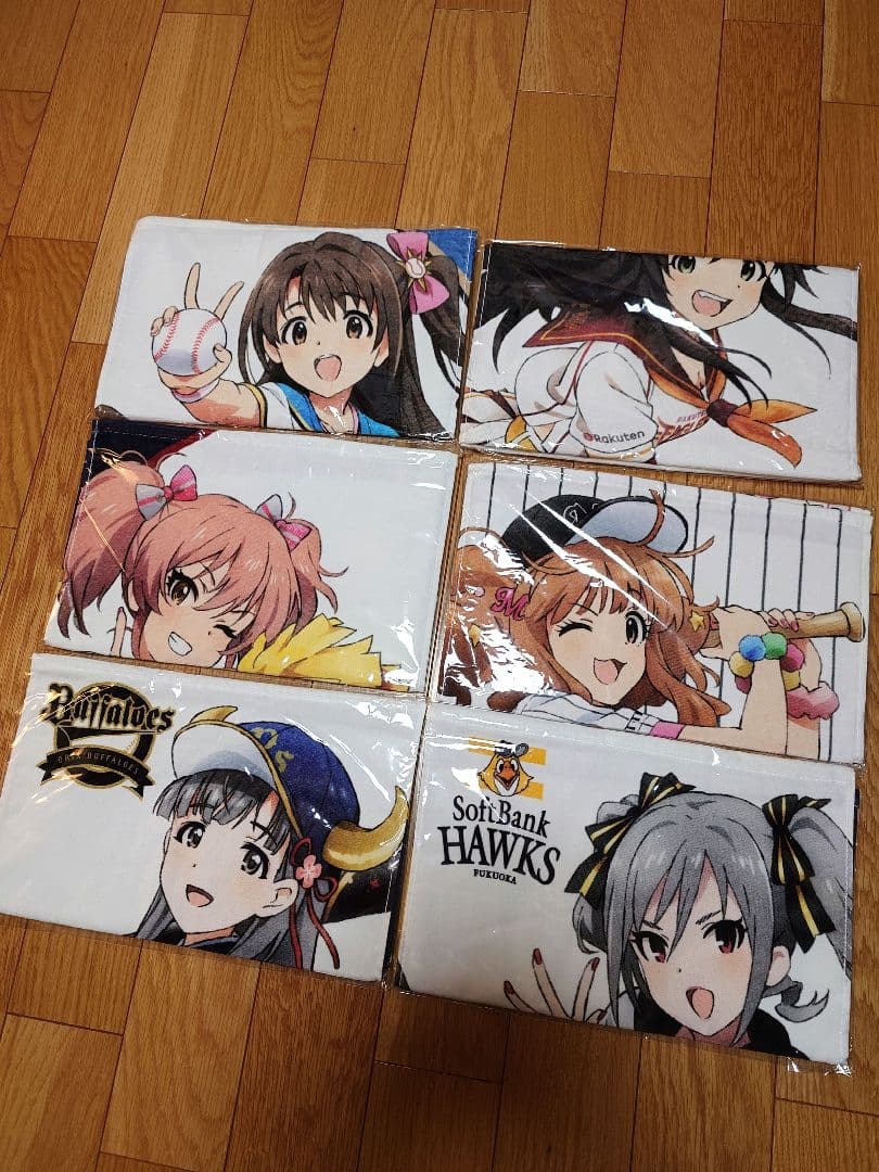 【未開封品】アイドルマスターシンデレラガールズ　パリーグコラボタオルコンプセット