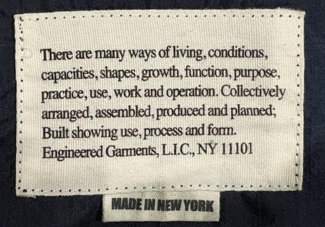 ＊Engineered Garments ナイロン アップランドベスト S