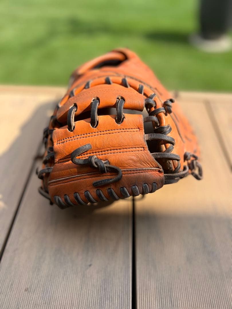 ハイゴールド　オレンジ レザー 軟式　キャッチャー　ミット