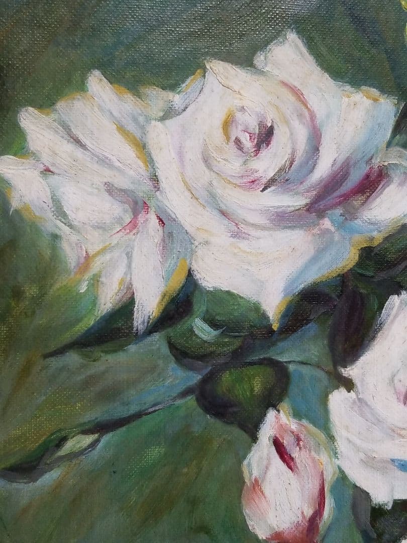 森 猛 先生 薔薇 油絵 風景画