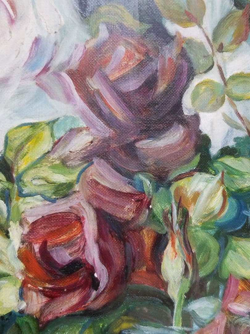 森 猛 先生 薔薇 油絵 風景画