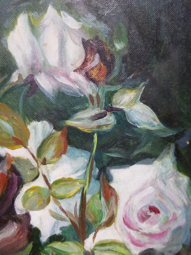 森 猛 先生 薔薇 油絵 風景画